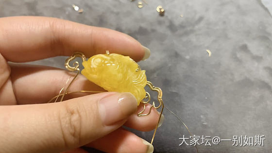 新作【祥瑞·莲鱼】，祝大家吉庆有余，所得皆所愿_手工diy