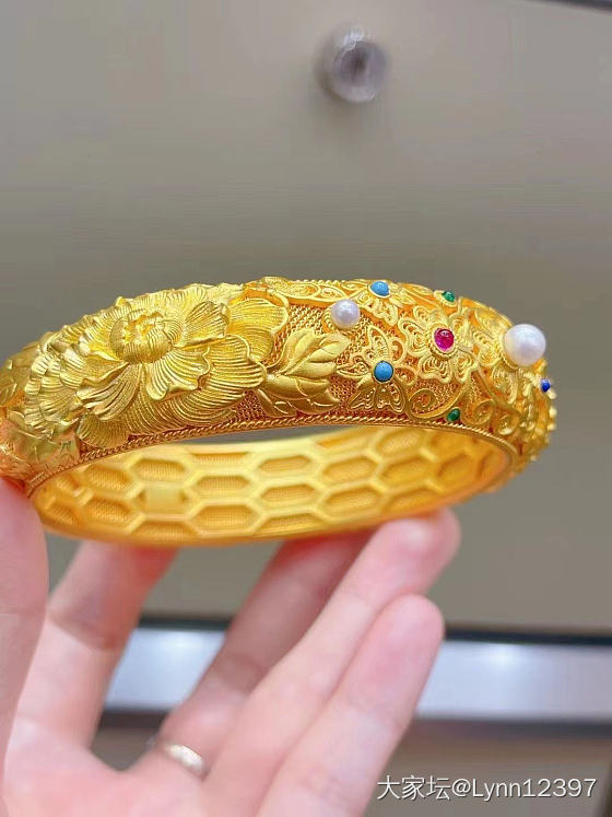 下个绿草_手镯金