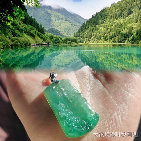 山水不在画间，山水在我掌间。_翡翠