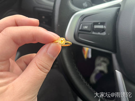 新入小方糖戒指。爆闪，你值得拥有😄_戒指金