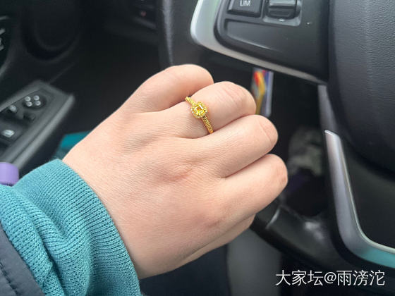 新入小方糖戒指。爆闪，你值得拥有😄_戒指金