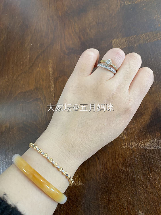 最爱翡翠黄金 偏偏离不开k金😅_K金翡翠钻石金