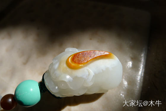 喜报三元籽料玉牌 - 郭万龙_牌子和田玉