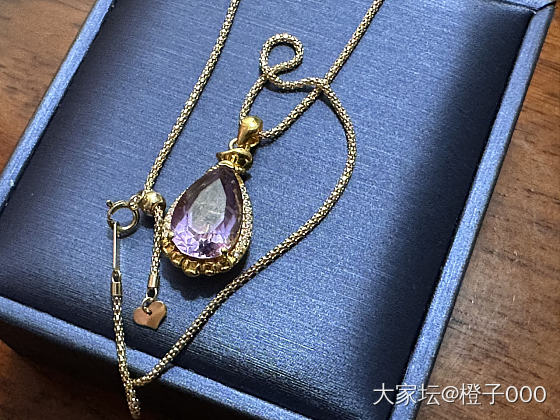 刚刚这个紫晶金钱袋子差点丢了😓_金水晶