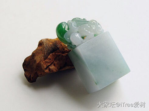 马上封侯 翡翠印章_翡翠