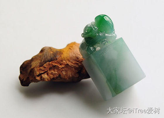 马上封侯 翡翠印章_翡翠
