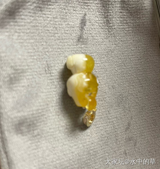 收了个蜜蜡小熊🐻_搭配琥珀蜜蜡