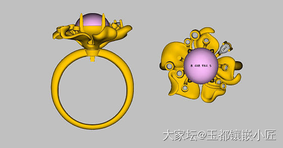 珠宝3d建模，效果展示。你有新的想法吗？_首饰