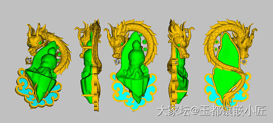 珠宝3d建模，效果展示。你有新的想法吗？_首饰