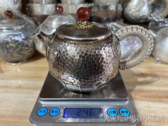 闭眼入的泡茶壶，240ml容量_银