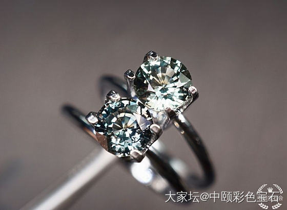 ##中颐天然未加热绿色蓝宝石 一对##  2.59ct  CGTL证书_蓝宝石名贵宝石