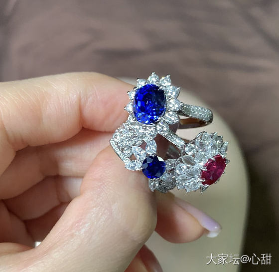 小蓝和大蓝_戒指名贵宝石
