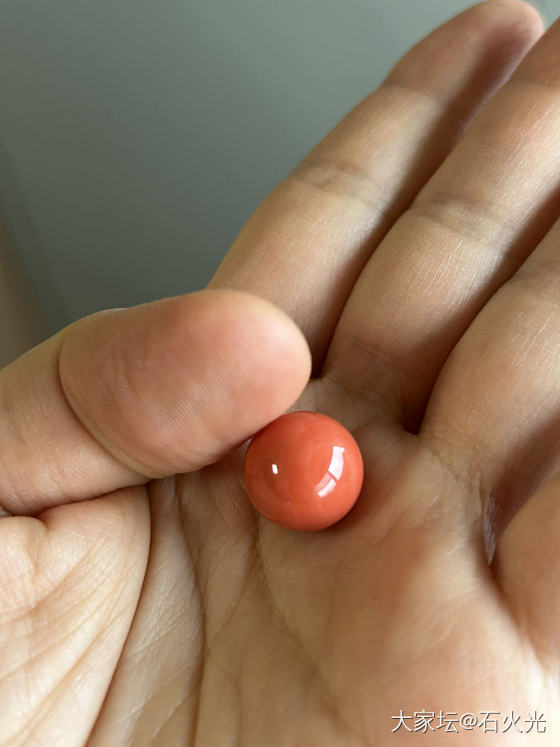 晒晒最喜欢的一颗momo_珊瑚有机宝石