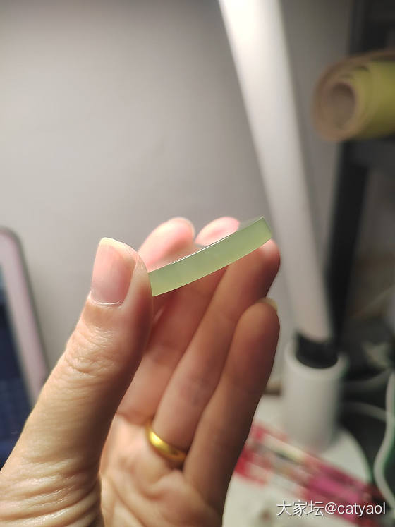 一个和田圆牌子，37度的天气看着比较凉快_牌子和田玉