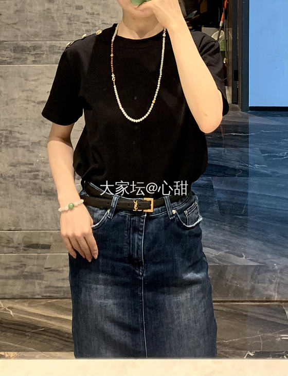 今日搭配～和田也可以酷酷的🤠_项链搭配和田玉