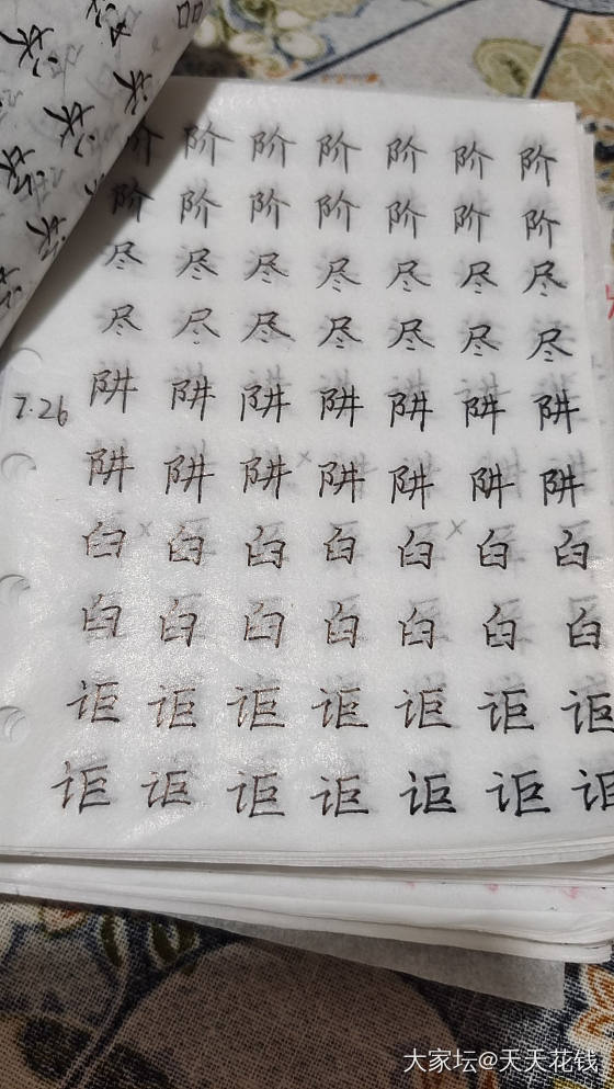 七月钢笔练字_书法