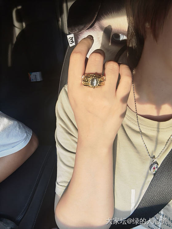 怎么办！？好喜欢带男戒！！新猫眼戒指~_首饰