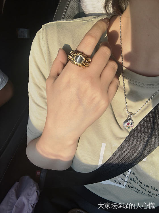 怎么办！？好喜欢带男戒！！新猫眼戒指~_首饰