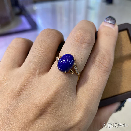天然青金石戒指💍不得不爱_戒指青金石