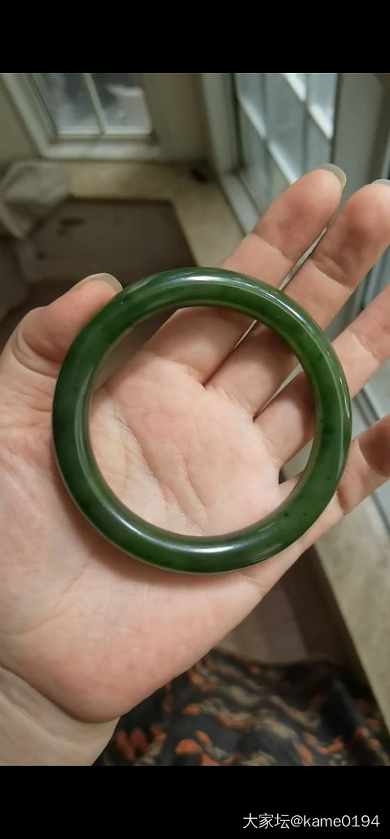 传说中的俄7碧玉红皮镯_手镯和田玉