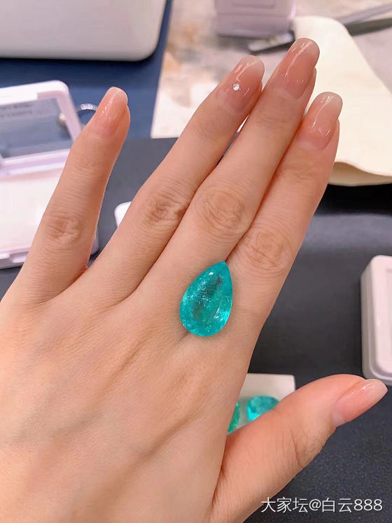 看到了一个很好看的帕拉伊巴_碧玺彩色宝石