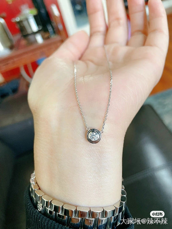 60分的单钻项链好看吗姐妹们_钻石
