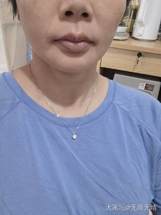 60分的单钻项链好看吗姐妹们_钻石