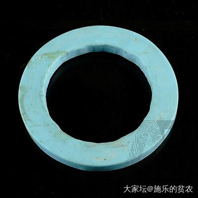 古绿松石圆镯或玉璧_收藏