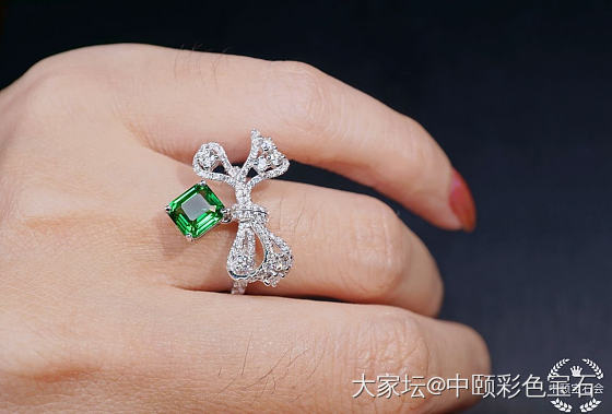 ##中颐天然沙弗莱宝石戒指##  1.36ct  CGTL证书_沙弗莱彩色宝石