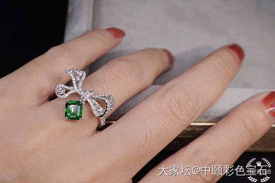 ##中颐天然沙弗莱宝石戒指##  1.36ct  CGTL证书_沙弗莱彩色宝石