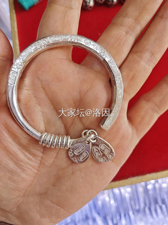 手工银手镯_手镯银