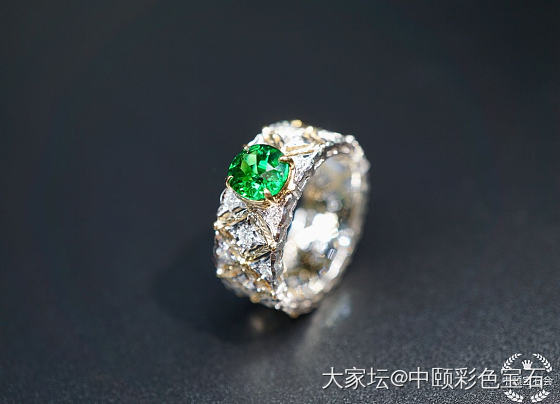 ##中颐天然沙弗莱宝石戒指##  1.18ct  CGTL证书_沙弗莱彩色宝石