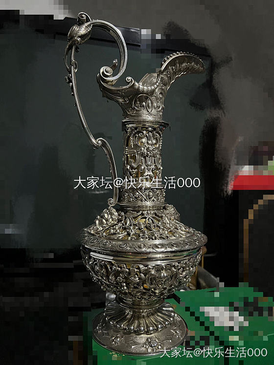 在上海国际珠宝大展斩获一只19世纪的法国古董950纯银酒樽_银器