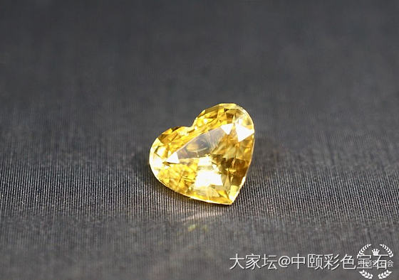 ##中颐天然黄色蓝宝石##  1.54ct  心形_蓝宝石名贵宝石