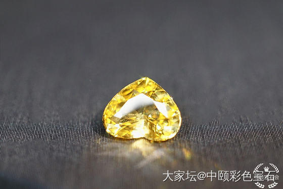 ##中颐天然黄色蓝宝石##  1.54ct  心形_蓝宝石名贵宝石