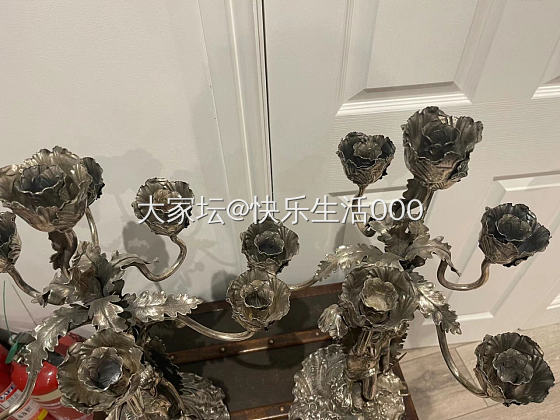 1900年代德国柏林著名银匠Eugen Marcus制作的烛台_银器