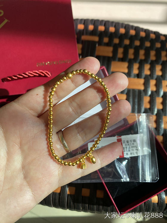 金大生羊毛手链到货了，想问问他家克重准吗_金
