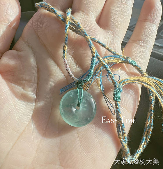 惊喜的发现里面居然还有雪花棉_平安扣翡翠