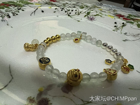 大珠小珠落玉盘，期待成品～_串珠手工diy金