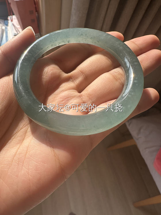 高冰胖圆条蓝水（已自刀）_翡翠