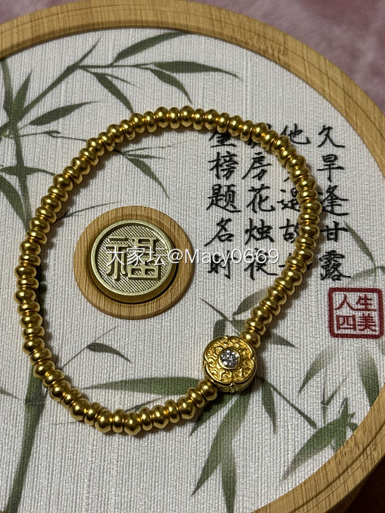 周大福人生四美之一手链到货啦_首饰手链金