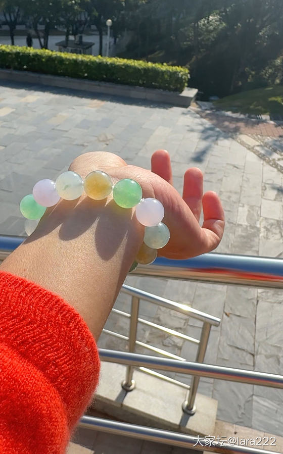阳光正好，多宝串晒一晒_多宝翡翠