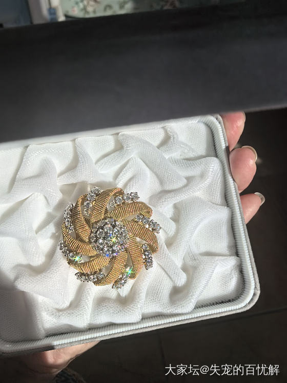 Tiffany 古董18k 钻石胸针_钻石
