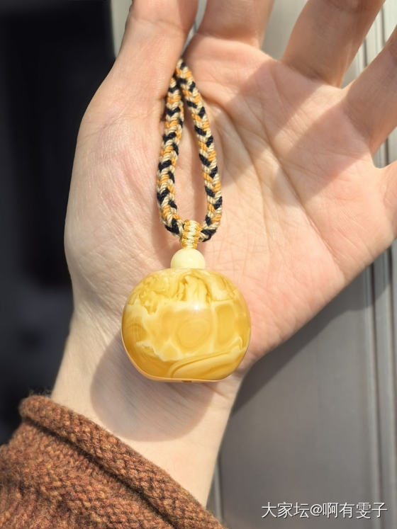 蜜蜡苹果珠“华妃”重生记_手工diy琥珀蜜蜡