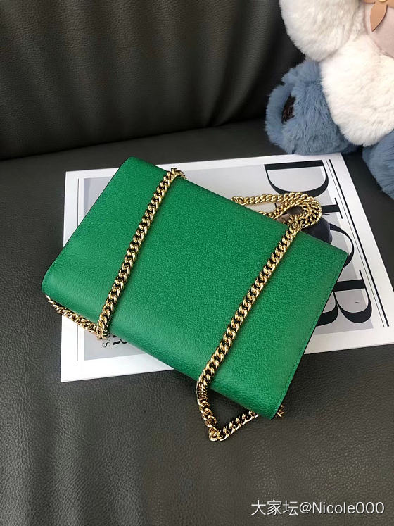 Gucci 钻扣刺绣woc链条包_品味