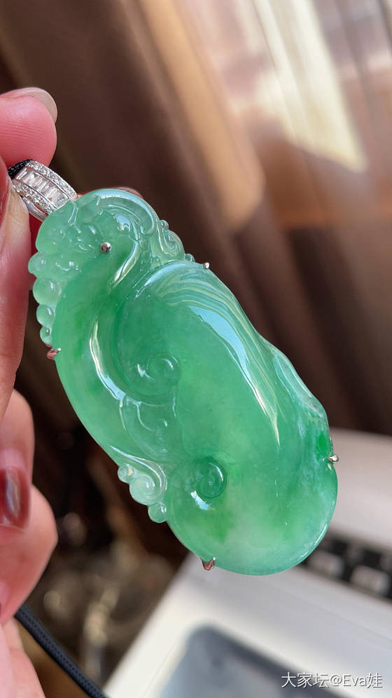 又水又绿大如意_翡翠