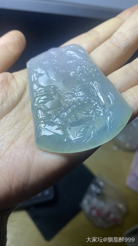 晴水的山水牌子_翡翠
