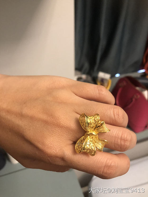 三十岁过后，才觉金子可人，这真是后知后觉啊。记录年后的第一只黄金戒指_戒指金