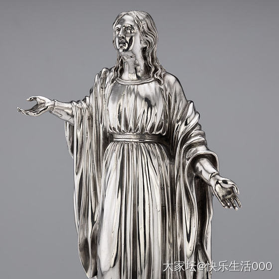 1880年制作的法国950纯银精美女神摆件一座，大家有懂得吗？_西洋银器