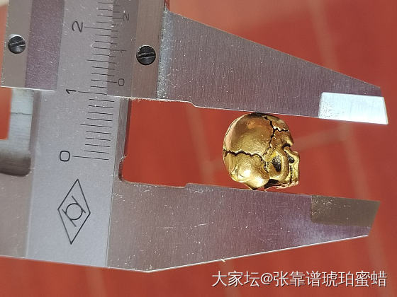 可议价求速出，述艺工作室复刻戒魔思骷髅，
文玩金足金大孩
对耳10mm，对孔_金